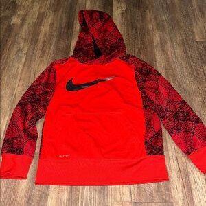 Nike Boys Red & Black ‎ Hoodie size S